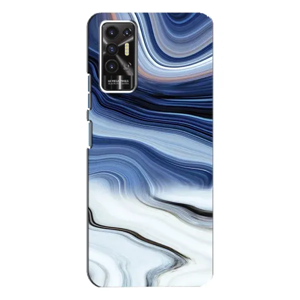 Чехол с рисунком «Светлый мрамор» для TECNO Pova 2 (LE7n)