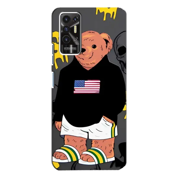 Чехол с рисунком «Teddy USA» для TECNO Pova 2 (LE7n) Чехол с рисунком «Teddy USA» для TECNO Pova 2 (LE7n)