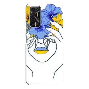 Чохол на TECNO Pova-2 (LE7n) (Український дизайн) (Українка на всю голову)