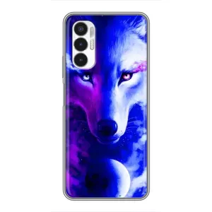 Чехол с Волком на Tecno POVA 3 (LF7n) (Арт-Волк)