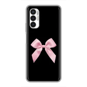 Чохол банти для Tecno POVA 3 (LF7n) (Бант на чорному)