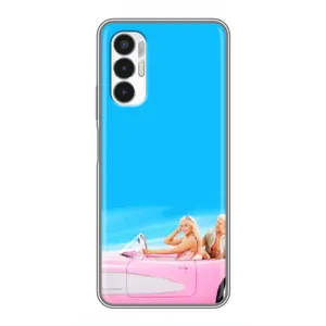Силиконовый Чехол Барби Фильм на Tecno POVA 3 (LF7n) (Барби и Кен)
