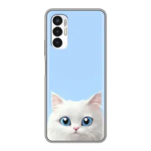 Чехол на тематику: Коты для TECNO POVA 3 (LF7n) (Белый кот)