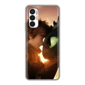 Чехол дракон Беззубик для Tecno POVA 3 (LF7n) (Беззубик и Иккинг)