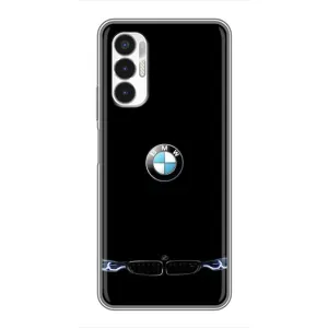Силіконовий бампер з картинкою машини на Tecno POVA 3 (LF7n) (Чорний BMW)