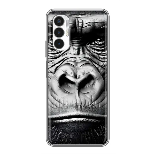 Чехол с рисунком «Черная обезьяна» для TECNO POVA 3 (LF7n) Чехол с рисунком «Черная обезьяна» для TECNO POVA 3 (LF7n)