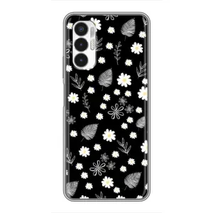Чехлы с тематикой "ЦВЕТЫ" на Tecno POVA 3 (LF7n) (цветение на чорном)