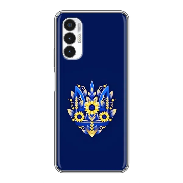 Чехол с рисунком «Цветущий Герб» для TECNO POVA 3 (LF7n)