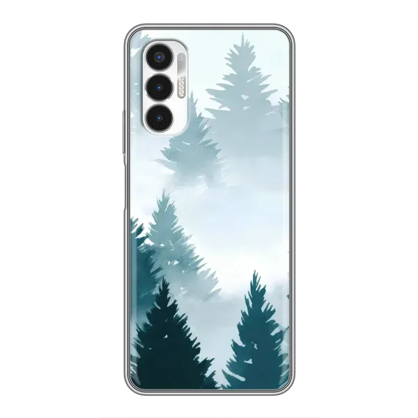 Чехол с рисунком «Горный лес» для TECNO POVA 3 (LF7n)