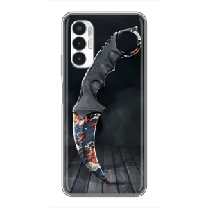 Чехол КИБЕРСПОРТ для Tecno POVA 3 (LF7n) (Кинжал КС ГО)
