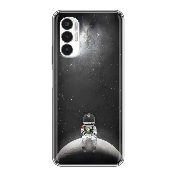 Чехол с рисунком «Космонавт романтик» для TECNO POVA 3 (LF7n)