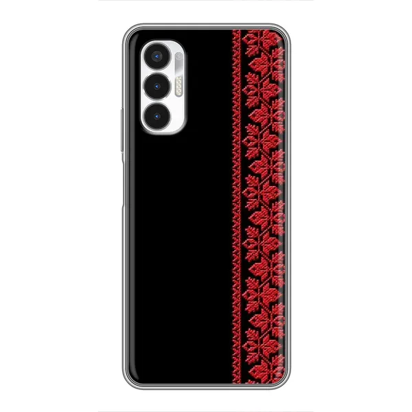 Чехол с рисунком «Красная Вышиванка» для TECNO POVA 3 (LF7n)