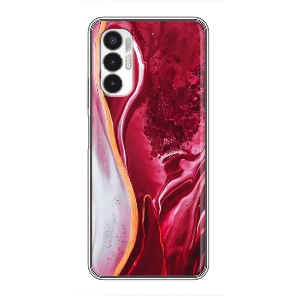 Чехол с рисунком «Красный мрамор» для TECNO POVA 3 (LF7n) Чехол с рисунком «Красный мрамор» для TECNO POVA 3 (LF7n)