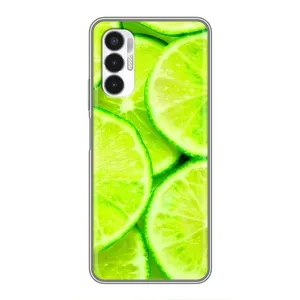 Чохол з зображенням смачної їжі для Tecno POVA 3 (LF7n) (Лайм)