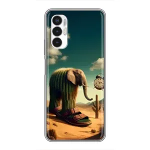 Чехол с мемами тралалело тралала для Tecno POVA 3 (LF7n)