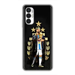 Чехлы Лео Месси Аргентина для Tecno POVA 3 (LF7n) (Месси король)