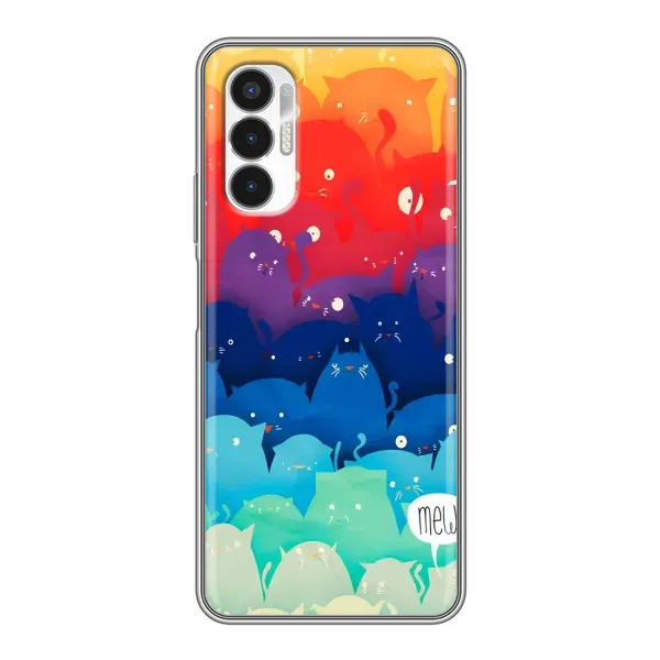 Чехол с рисунком «Mew» для TECNO POVA 3 (LF7n)