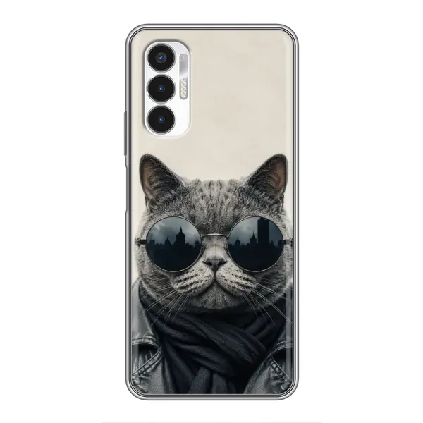 Чехол с рисунком «Модный кот» для TECNO POVA 3 (LF7n) Чехол с рисунком «Модный кот» для TECNO POVA 3 (LF7n)