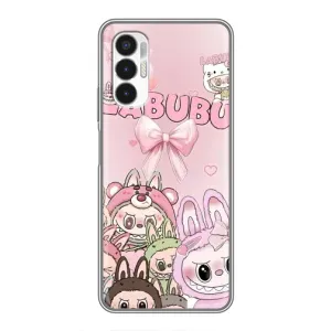 Чехол с принтом Лабубу для Tecno POVA 3 (LF7n) (Монстры Лабубу)