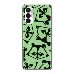 Силиконовый Чехол с Енотами на Tecno POVA 3 (LF7n) (Мордочки Енота)