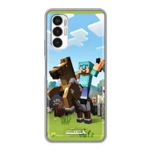 Чохли для Tecno POVA 3 (LF7n) (Персонажі МайнКрафт) (На коні)