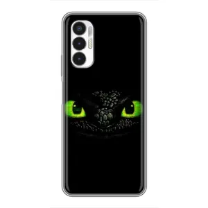 Чехол дракон Беззубик для Tecno POVA 3 (LF7n) (Глаза Беззубика)