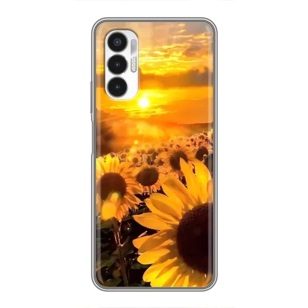 Чехол с рисунком «поле подсолнухов» для TECNO POVA 3 (LF7n)