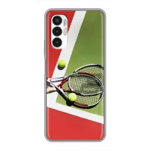 Чохли з прінтом Спортивна тематика для Tecno POVA 3 (LF7n) (Ракетки теніс)