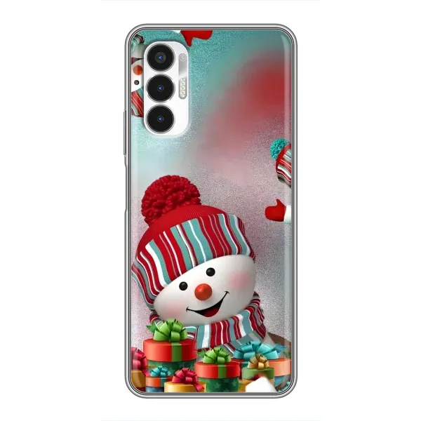 Чехол с рисунком «Снеговик в шапке» для TECNO POVA 3 (LF7n)