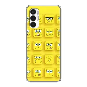 Силиконовый чехол Спанч Боб на Техно Пова 3 (Спанч-БОБ)