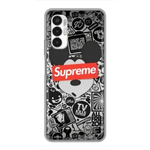 Чехол с Брендами одежды на Техно Пова 3 (Supreme Маус)