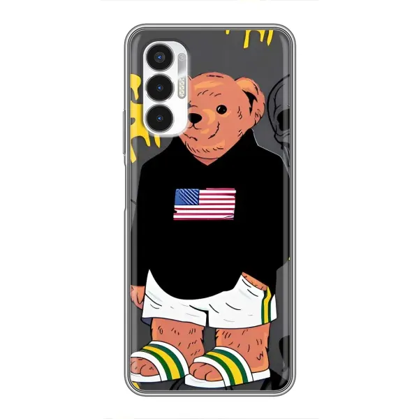 Чехол с рисунком «Teddy USA» для TECNO POVA 3 (LF7n) Чехол с рисунком «Teddy USA» для TECNO POVA 3 (LF7n)