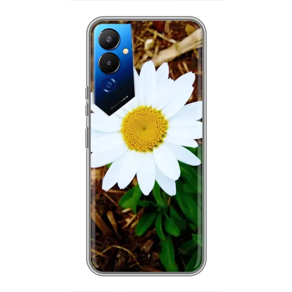 Чехол с рисунком «Белая ромашка» для TECNO POVA 4 (LG7n) Чехол с рисунком «Белая ромашка» для TECNO POVA 4 (LG7n)