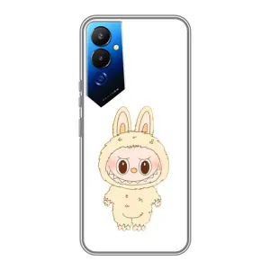 Чехол с принтом Лабубу для Tecno POVA 4 (LG7n) (Бежевый Лабубу)