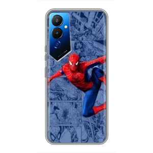 Силиконовый Чехол для Tecno POVA 4 (LG7n) (Человек Паук)