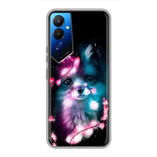 Чехол с рисунком «Черная Лиса» для TECNO POVA 4 (LG7n) Чехол с рисунком «Черная Лиса» для TECNO POVA 4 (LG7n)