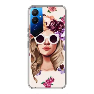 Чохол з картинкою Модні Дівчата Tecno POVA 4 (LG7n) (Дівчина в окулярах)