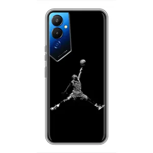 Силиконовый Чехол Nike Air Jordan на Техно Пова 4 (Джордан)