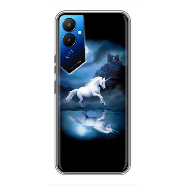 Чехол с рисунком «Единорог» для TECNO POVA 4 (LG7n) Чехол с рисунком «Единорог» для TECNO POVA 4 (LG7n)