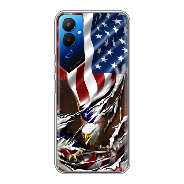 Чехол с рисунком «Флаг USA» для TECNO POVA 4 (LG7n) Чехол с рисунком «Флаг USA» для TECNO POVA 4 (LG7n)