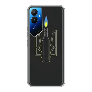Чехол с картинкой (Патриотический ГЕРБ) на Tecno POVA 4 (LG7n) (Герб - Молотова)