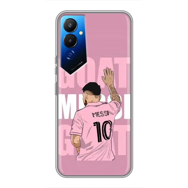 Чехол с рисунком «GOAT MESSI» для TECNO POVA 4 (LG7n) Чехол с рисунком «GOAT MESSI» для TECNO POVA 4 (LG7n)