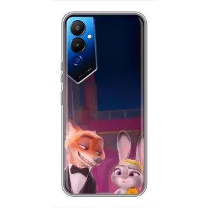 Силиконовый чехол с принтом Зоотрополіс для Tecno POVA 4 (LG7n) (Главные герои)
