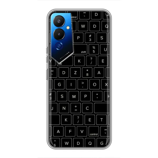 Чехол с рисунком «Клавиатура» для TECNO POVA 4 (LG7n) Чехол с рисунком «Клавиатура» для TECNO POVA 4 (LG7n)