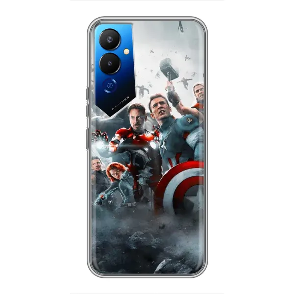 Чехол с рисунком «Команда марвел» для TECNO POVA 4 (LG7n)