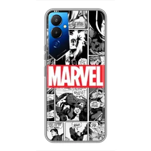 Силиконовый Чехол для Tecno POVA 4 (LG7n) (Комикс Марвел)