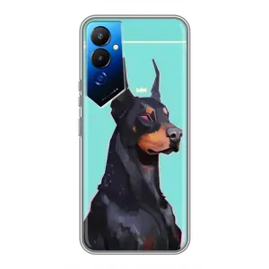 Чехол ДОБЕРМАН для Tecno POVA 4 (LG7n) (Король доберман)