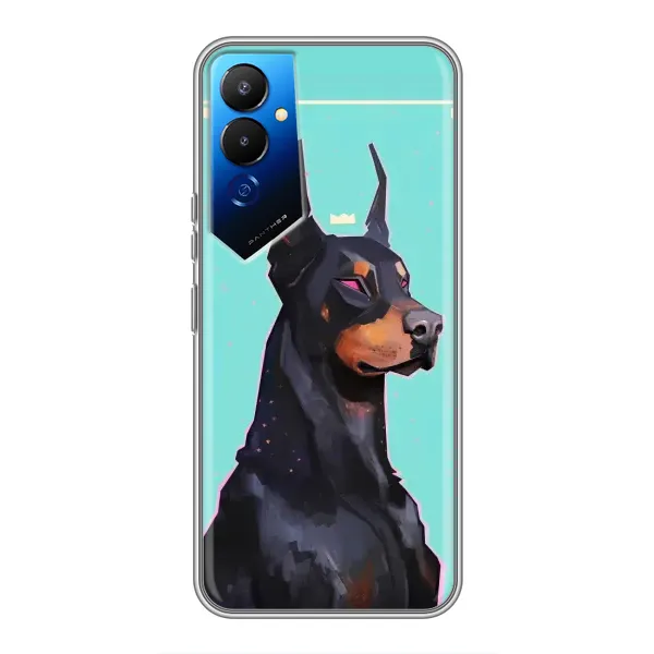 Чехол с рисунком «Король доберман» для TECNO POVA 4 (LG7n) Чехол с рисунком «Король доберман» для TECNO POVA 4 (LG7n)