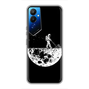Силіконовый Чохол з принтом "Космонавти" на Tecno POVA 4 (LG7n) (Космонавт)