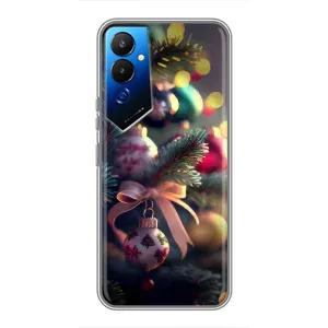 Чехлы на Новый Год Tecno POVA 4 (LG7n) (Красивая елочка)